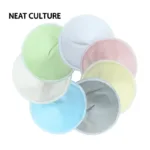 Three-Layer Fiber Ultra-Fine Waterproof Breathable Breast Pad Anti-Overflow Maternity Care Pad Baby Feeding - Image 2
