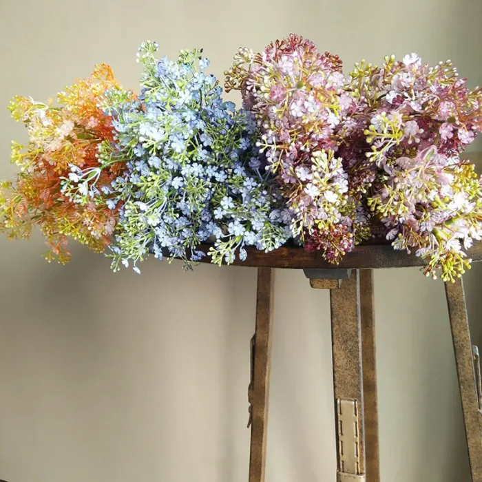 Simulated Lilac Sakura Flower Living Room Dining Table Party Vase Flower Arrangement Decoration Parts Wedding Photography Props - Image 2