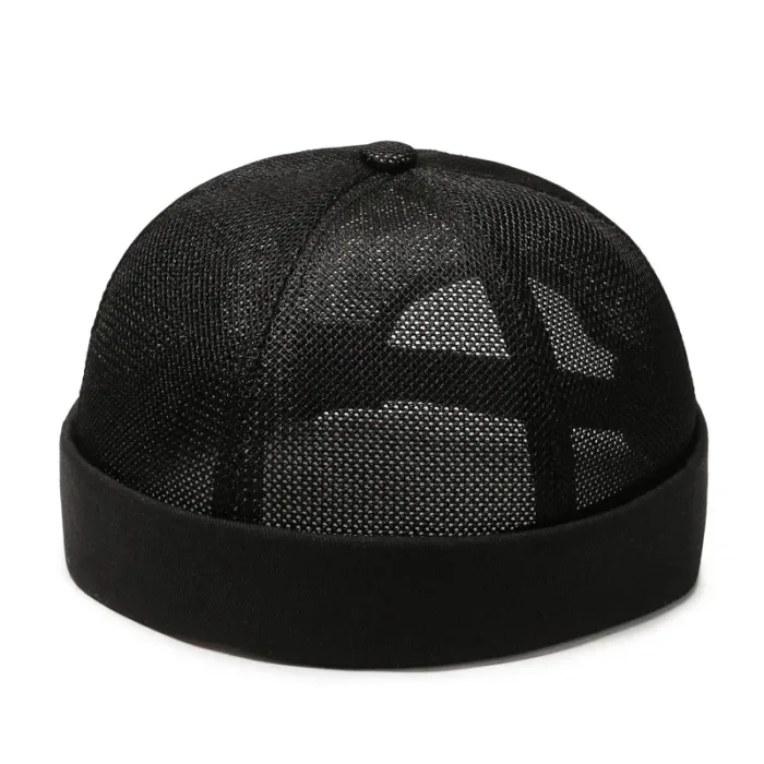 Full Mesh Quick Drying Caps Brimless Skullies Cap Beanie Hat Summer Women Men Caps Solid Color Hip Hop Street Docker Hats Gorras - Image 11