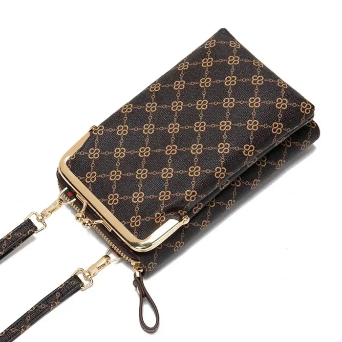 Fashion Women's Shoulder Bag PU Leather Crossbody Bags Zipper Card Holder Wallets Cell Phone Handbag for Women Ladies Gifts - Image 3