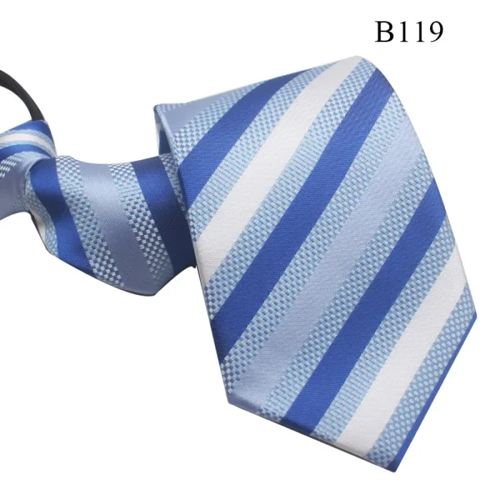 8Cm Daily Wear Lazy Zipper Cravat Necktie Accessories Men's Tie Jacquard Classic Fashion Wedding Party Gift Men Slim Skinny Tie - Image 8