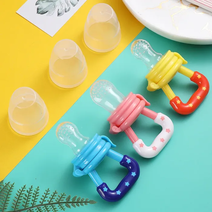 Baby Fruit Feeder Pacifier Teething Toys Fresh Food Feeder Infant Fruit Nipple Silicone Pouches for Toddlers Kids Boy Girl - Image 3