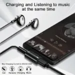 USB Type C to 3.5mm Headphone and Charger Adapter 30W Fast Charging Splitter With Aux Audio Jack For Samsung Galaxy S24 23 Ultra - Image 5