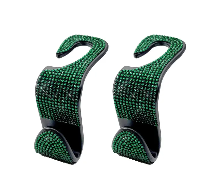 Dazzling Diamond Car Seat Backrest Hook Car Backrest Universal Head Restraint Storage Rack Automotive Interior Accessories - Image 12