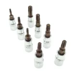 1pc Torx Screwdriver Bit 1/4 Inch Drive Socket Ratchet Socket Wrench Adapter Hand Tools T8 T10 T15 T20 T25 T27 T30 T40 - Image 3