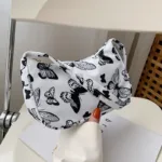 Women Shoulder Bag Fashion Animal Pattern Print Bag Casual Nylon Butterfly Leopard Zebra Cow Print Women Handbag Underarm Bags - Image 7