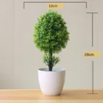 Green Artificial Plants Bonsai Small Tree Pot Plants Simulation Plastic Flowers Potted Ornaments Home Hotel Garden Decoration - Image 4