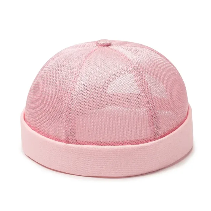 Full Mesh Quick Drying Caps Brimless Skullies Cap Beanie Hat Summer Women Men Caps Solid Color Hip Hop Street Docker Hats Gorras - Image 10