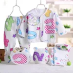 5Piece Sets Spring Autumn Newborn Girls Boy Clothes Casual Cartoon Cute Print Cotton Tops+Pants Baby Boutique Clothing BC1477-1 - Image 7