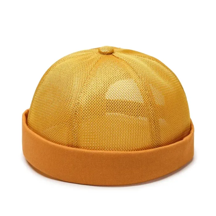 Full Mesh Quick Drying Caps Brimless Skullies Cap Beanie Hat Summer Women Men Caps Solid Color Hip Hop Street Docker Hats Gorras - Image 7