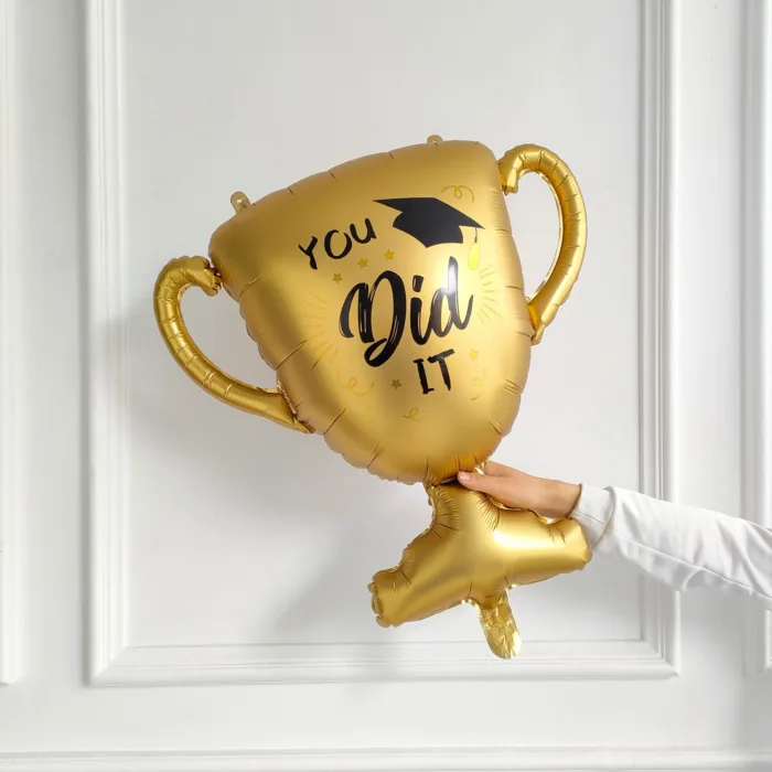 2023 Class Graduation Party Balloons Inflatable Photo Frame Honer Cup Bachelor Cap Graduates Hat Foil Balloons Frame Wall Decors - Image 6