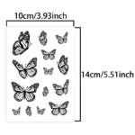 Butterfly, 1Pc Waterproof Temporary Tattoo Stickers, Long-lasting Waterproof for One to Two Weeks, Fake Tattoo for Man and Women - Image 2