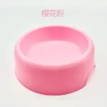 Solid Color Pet Bowl Plastic Dog Cat Round Single Bowls Thickened Eco-Friendly Dog Pet Supplies Dog Accessories - Image 16