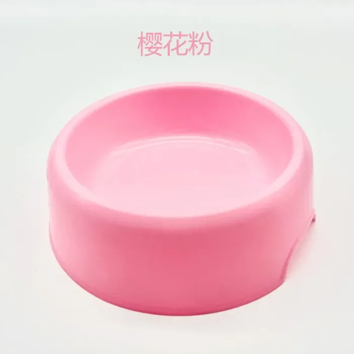 Solid Color Pet Bowl Plastic Dog Cat Round Single Bowls Thickened Eco-Friendly Dog Pet Supplies Dog Accessories - Image 16