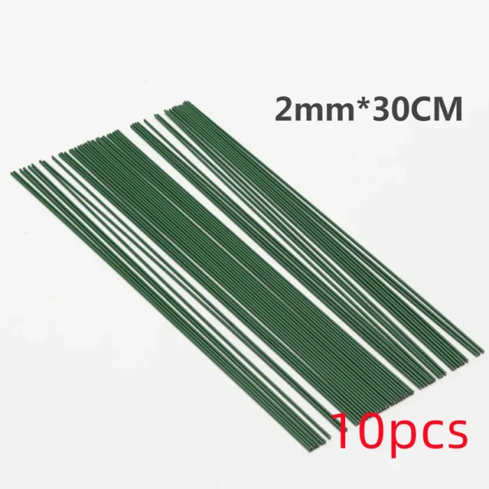 2mm*30CM Artificial Green Flower Stem DIY Floral Material Handmade Wire Stem Accessoies for Wedding Home Decoration - Image 7
