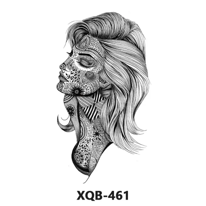 210 * 114mm Dragon, Snake, Lion Tattoo Sticker For Men And Women Black And White Color Transfer Printing Temporary Tattoos Art - Image 20