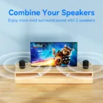 1 in 2 Out 3.5mm to 2Female Left Right Channel Cable Stereo AUX Convertor for Sound Card Speaker Combine L/R Splitter Audio Line - Image 3