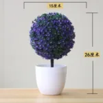 1pc Artificial Plants Bonsai Small Tree Simulation Plants Fake Flowers Table Potted Ornaments Home Decoration Hotel Garden Decor - Image 12