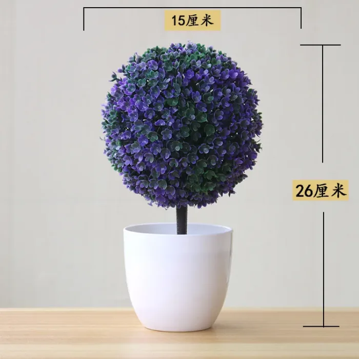 1pc Artificial Plants Bonsai Small Tree Simulation Plants Fake Flowers Table Potted Ornaments Home Decoration Hotel Garden Decor - Image 12