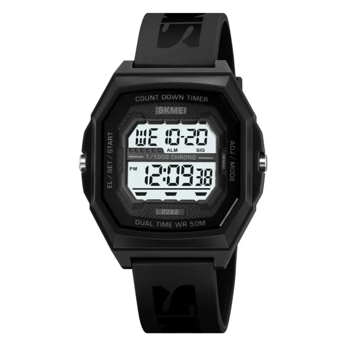 SKMEI Fashion Digital Sport Electronic Watches For Men Women 5Bar Waterproof Stopwatch Countdown Wristwatches Clock Reloj Hombre - Image 9