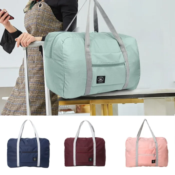Travel Bag Unisex Large Capacity Bag Luggage WaterProof Travel Accessories Flower Color Clothes Storage Nylon Foldable Handbags - Image 6