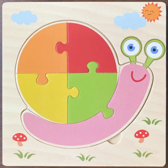 High Quality 3D Wooden Puzzles Educational Cartoon Animals Early Learning Cognition Intelligence Puzzle Game For Children Toys - Image 24
