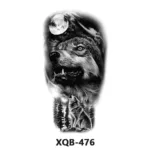 210 * 114mm Dragon, Snake, Lion Tattoo Sticker For Men And Women Black And White Color Transfer Printing Temporary Tattoos Art - Image 45