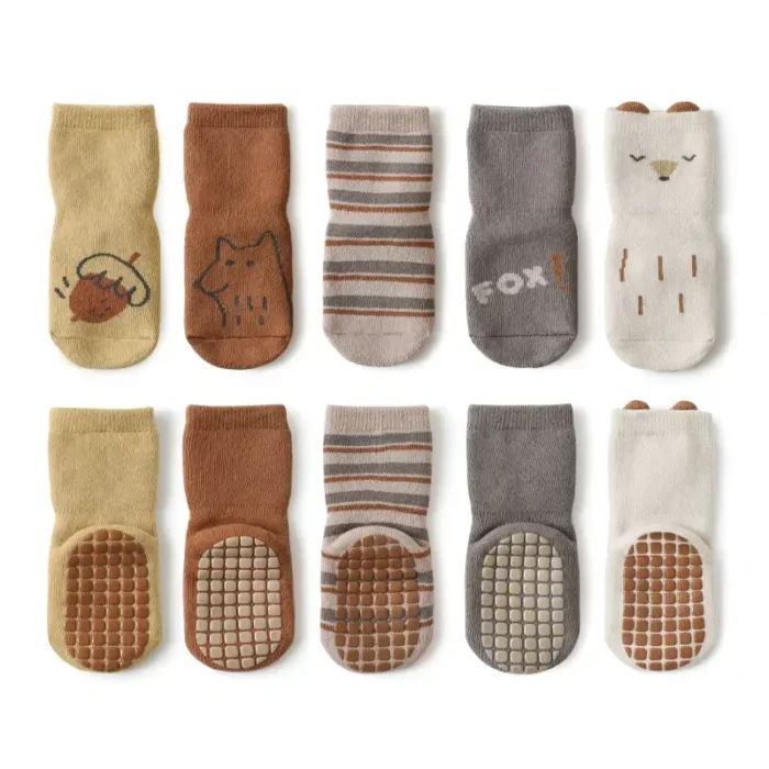 New Baby Socks Winter Warm Soft Terry Baby Boy Girl Socks Cute Cartoon Animal Non-slip Soled Newborn Toddler Socks - Image 2