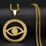 Islam Hamsa Evil Blue Eye Necklace Stainless Steel Turkish Eye Chain Bracelet Greek Jewelry ojo turco acero inoxidable N1137S02 - Image 15