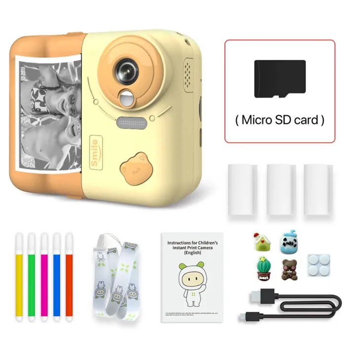 9IMOD Kids Camera Instant Print Camera 2.4 inch 1080P Children Digital Photo Video Camcorder Toys with 10X Digital Zoom TF Card - Image 14