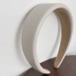 High Quality Women PU Leather Thick Sponge Wide Hairbands Wide Sponge Padded Simple Hair Hoop Band Bezel Hair Accessories - Image 5