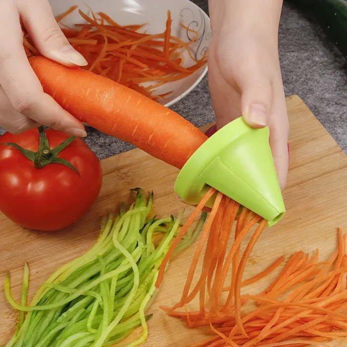 Kitchen Tool Vegetable Fruit Multifunction Spiral Shredder Peeler Manual Potato Carrot Radish Rotating Grater Kitchen Accessorie - Image 1