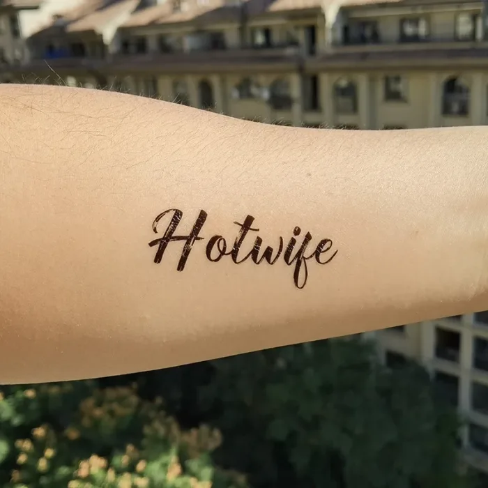 Hotwife waterproof sticker,Cuckold Temporary Tattoo，adult Temporary Tattoo. - Image 4