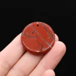 Amazonite Rose Quartz Jade Lapis lazuli Stone30MM Round Disc Pendant Charm For Jewelry MakingDIY Necklace Accessories Gift Party - Image 22