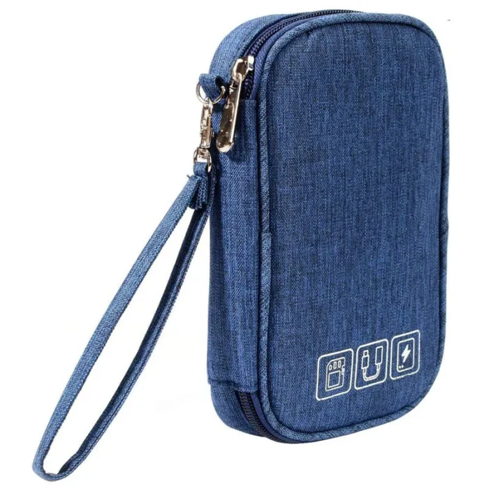 Data Cable Storage Bag, Portable Headphone Manager, Digital Gadget Suitcase, Double-layer Digital USB Hard Drive Protection Bag - Image 10