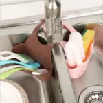 Home Storage Drain Basket Kitchen Sink Holder Adjustable Soap Sponge Shlf Hanging Drain Basket Bag Kitchen Accessories - Image 2