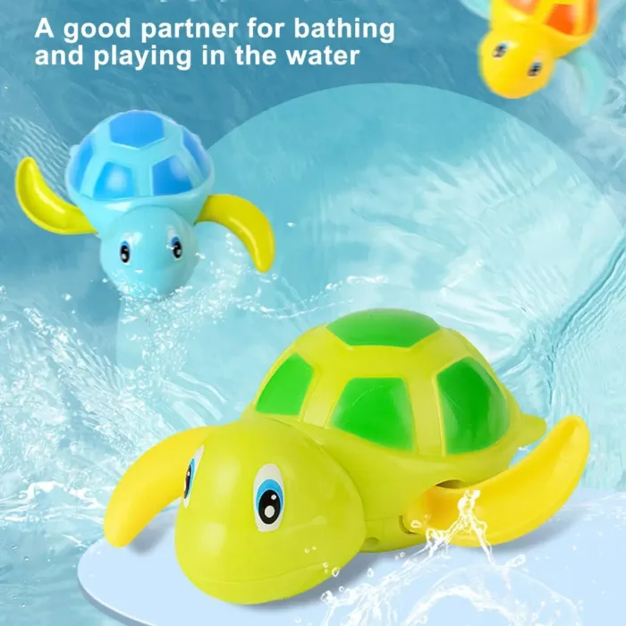 Baby Bath Toys, Clockwork Turtle For Toddlers Boys Girls, Wind Up Bath Toy, Water Toys Swimming Turtle, Random delivery - Image 4