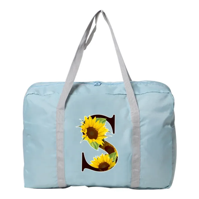 Travel Bag Unisex Large Capacity Bag Luggage WaterProof Travel Accessories Flower Color Clothes Storage Nylon Foldable Handbags - Image 10