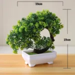 New Green Artificial Plants Bonsai Small Tree Grass Flower Potted Bonsai Halloween Christmas Party Wedding Home Office Decor - Image 4