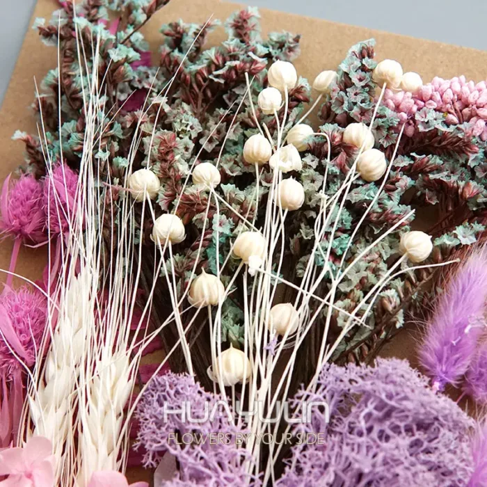 1 Bag Artificial Plants Dried Real Flowers Preserved Materials Epoxy Resin Candles DIY Floral Materials Hydrangea Set Flowers - Image 4