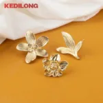 KEDLO European Light Luxury Flower Zinc Alloy Drawer Gold  Knob Furniture Hardware Kitchen Cabinet Vintage Bronze Pull Handle - Image 5
