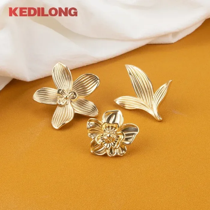 KEDLO European Light Luxury Flower Zinc Alloy Drawer Gold  Knob Furniture Hardware Kitchen Cabinet Vintage Bronze Pull Handle - Image 5