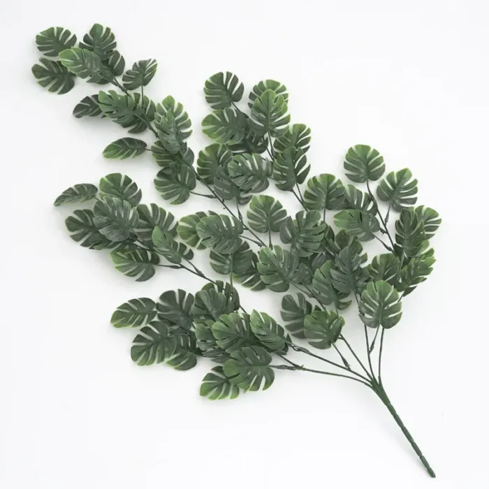 69PCS Chelonian Leaves Artificial Plants Christmas Wedding Garden Rose Arch Home Accessories Decoration Fake Plastic Flowers - Image 7