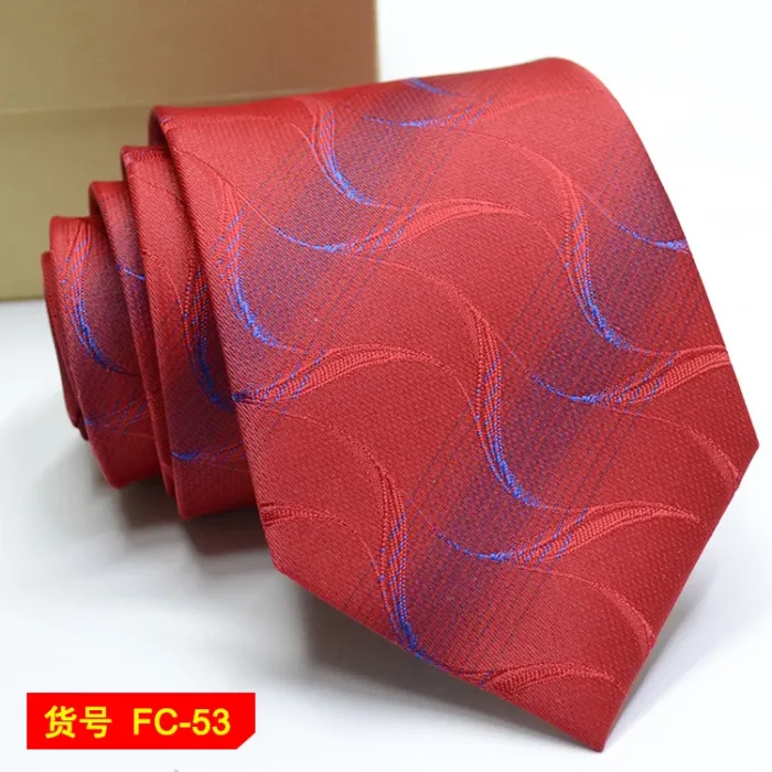 67 Styles Men's Ties Solid Color Stripe Flower Floral 7-8cm Jacquard Necktie Accessories Daily Wear Cravat Wedding Party Gift - Image 57