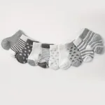 5 pairs/lot New spring and autumn star striped baby socks - Image 3