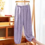 Autumn Women Solid Warm 2 Piece Sets Thicken Velvet Ribbed Fleece Set Pullover And Pants Women Casual Pajama Sets 2024 - Image 8