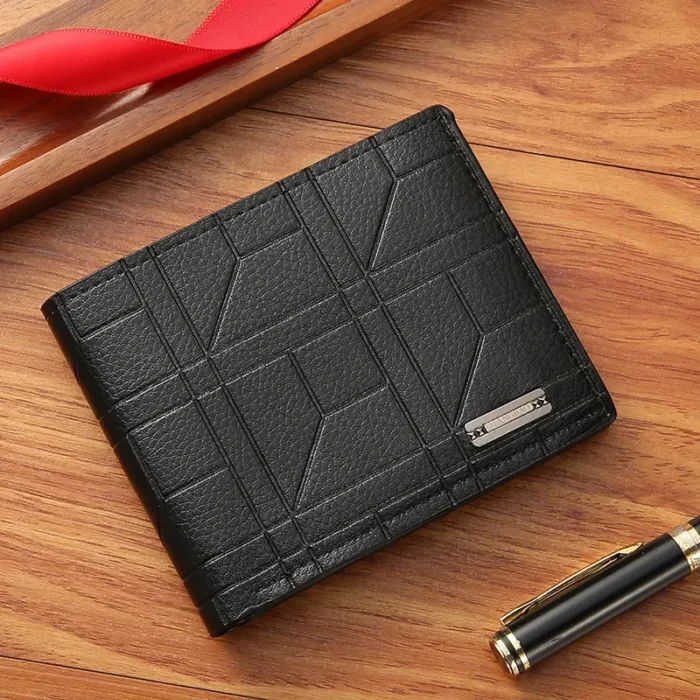 PU Leather Wallets Purses Men Women Business Foldable Multi-Card Wallet Picture Coin Purse Slim Money Credit ID Cards Holder Bag - Image 8