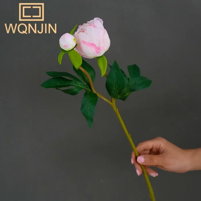 1PC,Peony Peony Simulation Flowers For Wedding Decoration, Living Room Dining Table Decoration, High-end Fake Flower Bouquet - Image 4