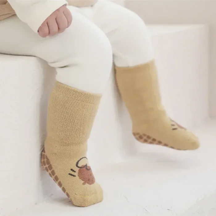 New Baby Socks Winter Warm Soft Terry Baby Boy Girl Socks Cute Cartoon Animal Non-slip Soled Newborn Toddler Socks - Image 6