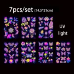 Luminous Temporary Tattoos Stickers Fluorescent Neon In Dark Illuminate Tattoo Elephant/Love Heart Shoulder Tattoo Party Sticker - Image 10